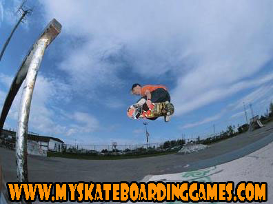 Skateboarding Grab